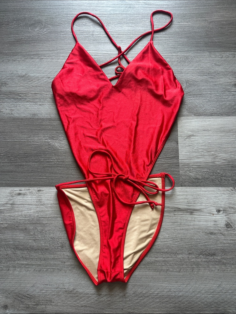 Los Angeles Apparel Red One-Piece Size Medium